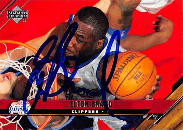 Picture of Autograph 157826 Chicago Bulls 2005 Upper Deck No. 72 Elton Brand Autographed Basketball Card