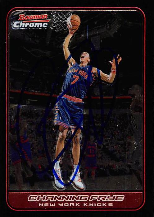 Picture of Autograph 157853 New York Knicks 2006 Bowman Chrome No. 23 Channing Frye Autographed Basketball Card