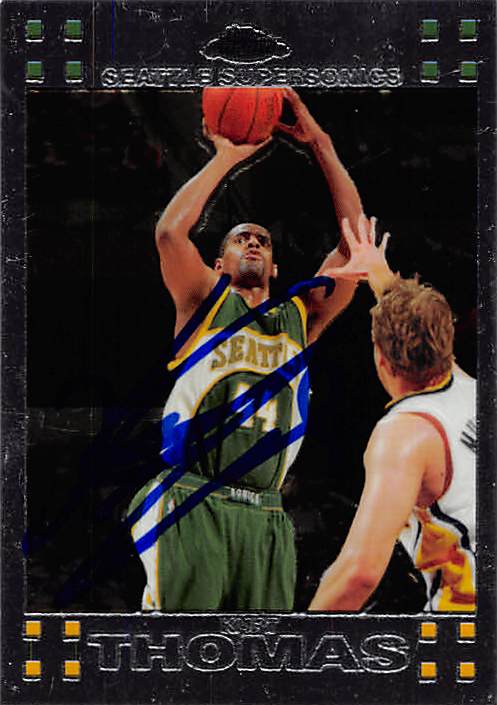 Picture of Autograph 157855 Seattle Supersonics 2008 Topps Chrome No. 69 Kurt Thomas Autographed Basketball Card