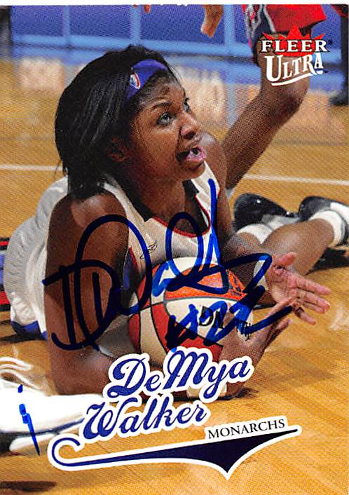 Picture of Autograph 157871 Wnba- Sacramento Monarchs 2004 Fleer Ultra No. 56 Demya Walker Autographed Basketball Card
