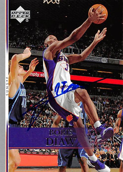 Picture of Autograph 157879 Phoenix Suns 2007 Upper Deck No. 49 Boris Diaw Autographed Basketball Card