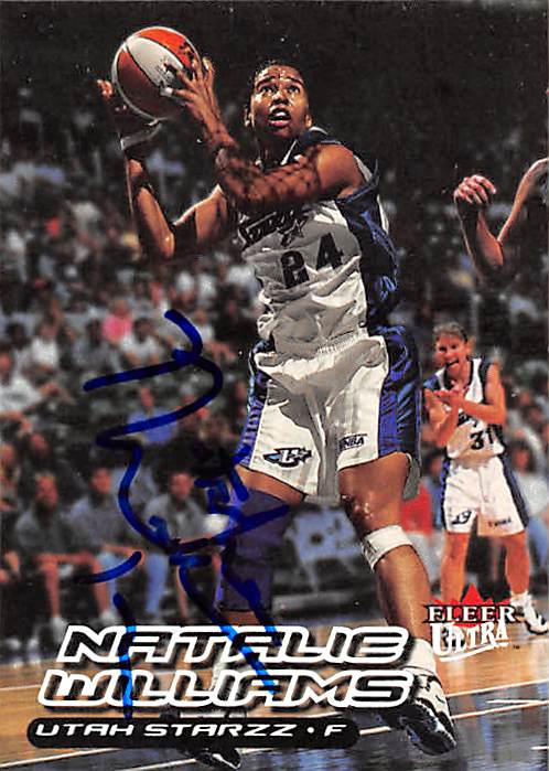 Picture of Autograph 157922 Utah Starzz 2000 Fleer Ultra No. 81 Natalie Williams Autographed Basketball Card