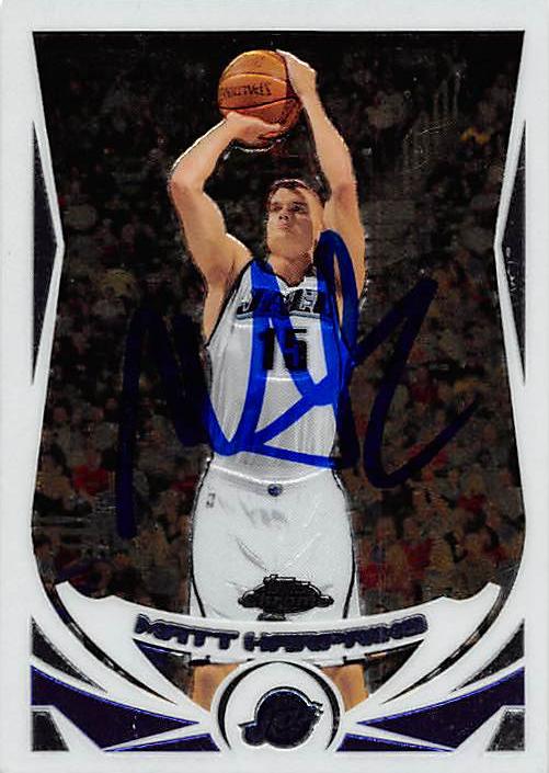 Picture of Autograph 157924 Utah Jazz 2005 Topps Chrome No. 164 Matt Harpring Autographed Basketball Card