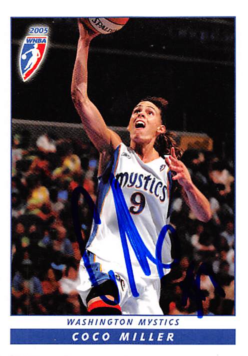 Picture of Autograph 157928 Washington Mystics 2005 Wnba Enterprises No. 103 Coco Miller Autographed Basketball Card