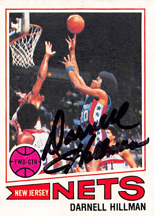 Picture of Autograph 157935 New Jersey Nets 1977 Topps No. 5 Darnell Hillman Autographed Basketball Card