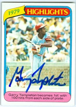 St Louis Cardinals 1980 Topps No. 5 1979 Highlights Gary Templeton ed Baseball Card