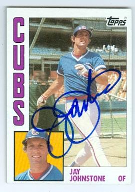 Chicago Cubs 1984 Topps No. 249 Jay Johnstone ed Baseball Card