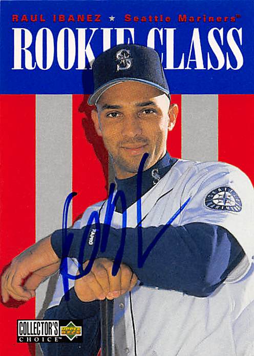 178967 Seattle Mariners Ft 1996 Upper Deck Rookie Class No. 431 Raul Ibanez ed Baseball Card -  Autograph