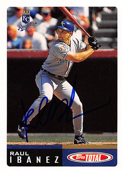 178976 Kansas City Royals Ft 2002 Topps Total No. 567 Raul Ibanez ed Baseball Card -  Autograph