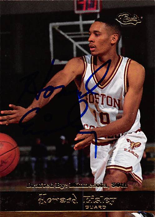 Picture of Autograph 179147 Boston College Ft 1994 Classic No. 28 Howard Eisley Autographed Basketball Card