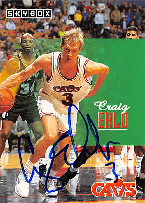 Picture of Autograph 179159 Cleveland Cavaliers Ft 1992 Skybox No. 40 Craig Ehlo Autographed Basketball Card