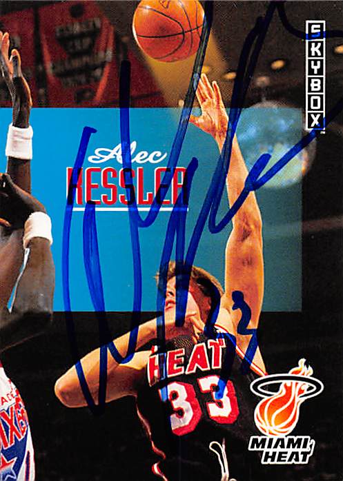 Picture of Autograph 179161 Miami Heat Ft 1992 Skybox No. 126 Alec Kessler Autographed Basketball Card
