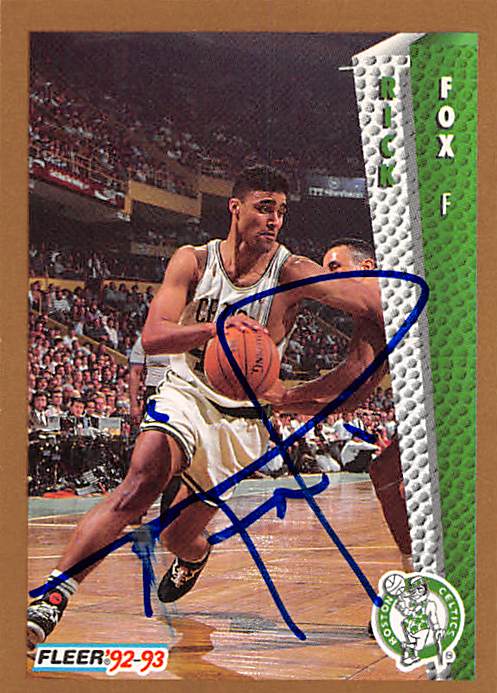 Picture of Autograph 179164 Boston Celtics Ft 1992 Fleer No. 14 Rick Fox Autographed Basketball Card