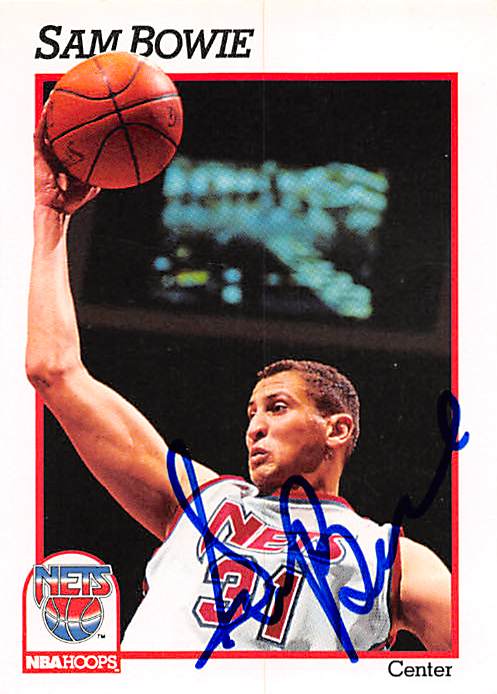 Picture of Autograph 179184 New Jersey Nets Ft 1991 Hoops No. 132 Sam Bowie Autographed Basketball Card