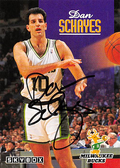 Picture of Autograph 179212 Milwaukee Bucks Ft 1992 Skybox No. 140 Dan Schayes Autographed Basketball Card