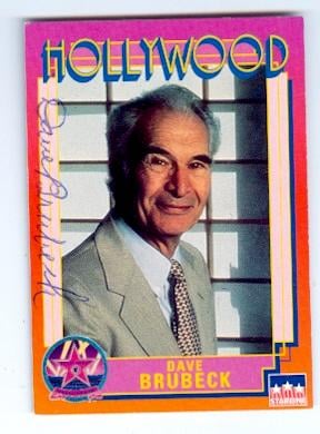 189376 Jazz Composer Time Out Take Five 1991 Hollywood Walk of Fame No. 204 Dave Brubeck ed Trading Card -  Autograph