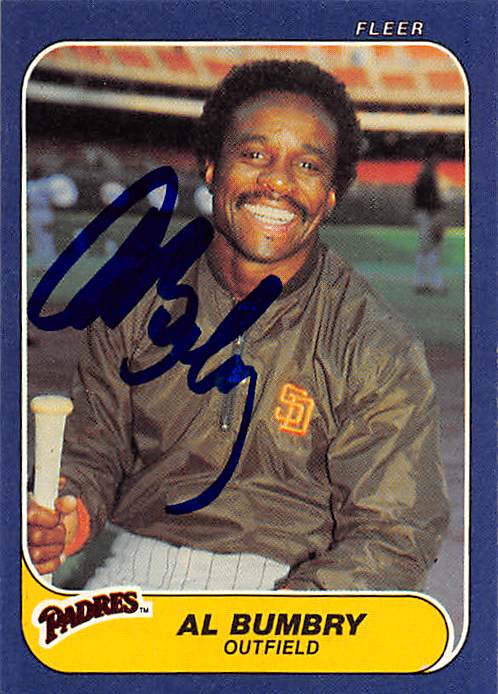 189488 San Diego Padres Ft 1986 Fleer No. 316 Al Bumbry ed Baseball Card