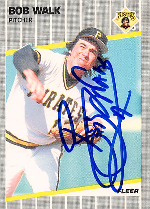 Pittsburgh Pirates Ft 1989 Fleer No. 223 Bob Walk ed Baseball Card