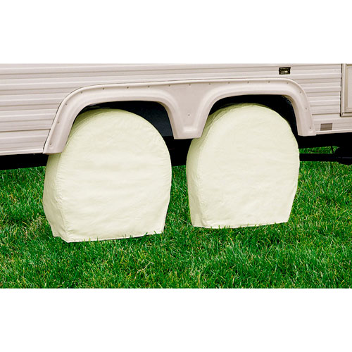 Picture of Classic Accessories 76280 36-39 Inch Snow White Model 6 RV Wheel Covers