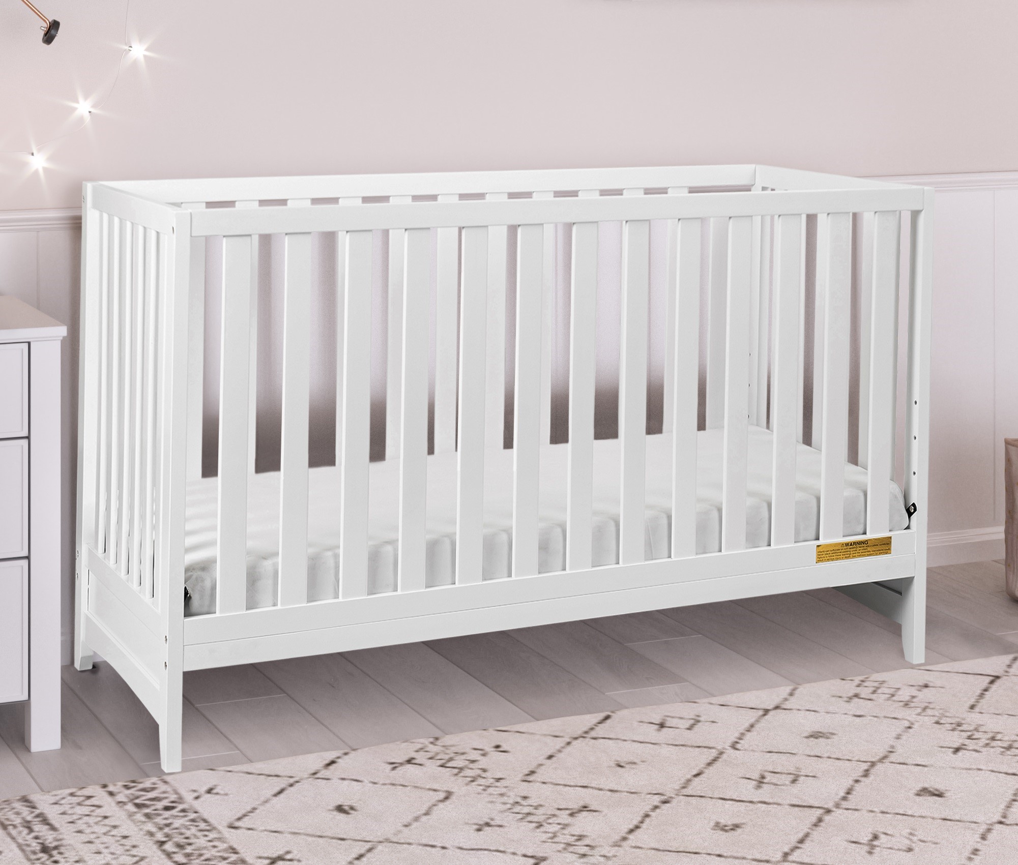 Picture of AFG Baby Furniture Mila II 3-in-1 Convertible Crib White 