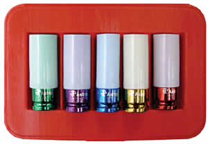7835 5 Piece Impact Socket Set for Chrome Wheels