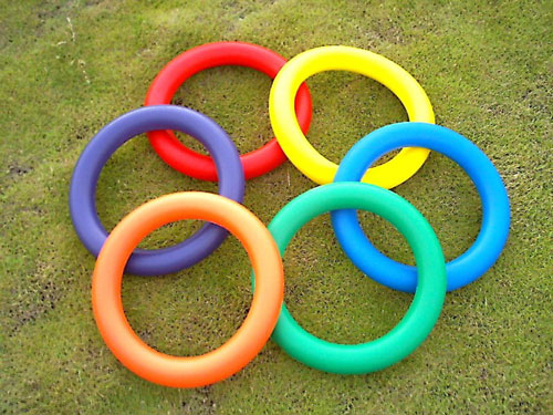 Picture of Everrich EVM-0011 Foam Juggling Ring - 10 Inch - Set of 6 Colors