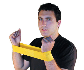 Picture of Cando 10-5251 - Band Exercise Loop - 10 Inch Long - Yellow - X-Easy