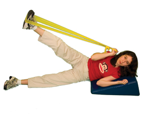 Picture of Cando 10-5606 No Latex Exercise Band - 4ft Ready to Use - Silver - XX-Heavy