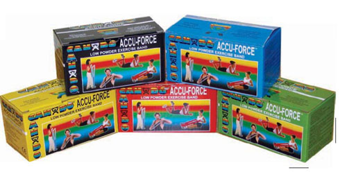 Picture of Cando 10-5925 AccuForce Premium Exercise Band - 50 Yards - Black - X-Heavy