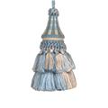 123 Creations C032.5 Inch Issabelle - L. Blue Checks Tassell 123 Creations C032.5 Inch Issabelle - L. Blue Checks Tassell