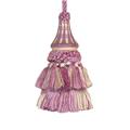 123 Creations C034.5 inch Issabelle - Lilac Checks tassel - 100% rayon 123 Creations C034.5 inch Issabelle - Lilac Checks tassel - 100% rayon