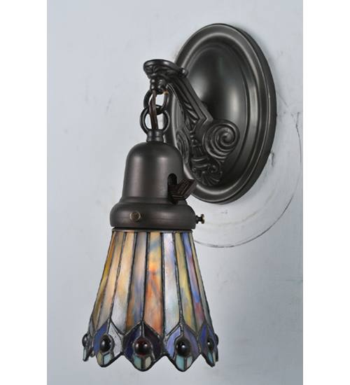 Picture of Meyda 106004 Jeweled Peacock Fanlite Shade