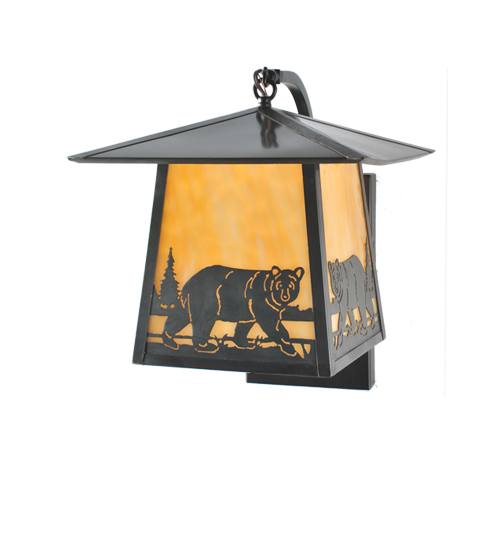 99458 Bear Stillwater Curved Arm Wall Sconce