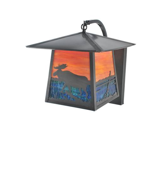 99460 Moose Stillwater Curved Arm Wall Sconce