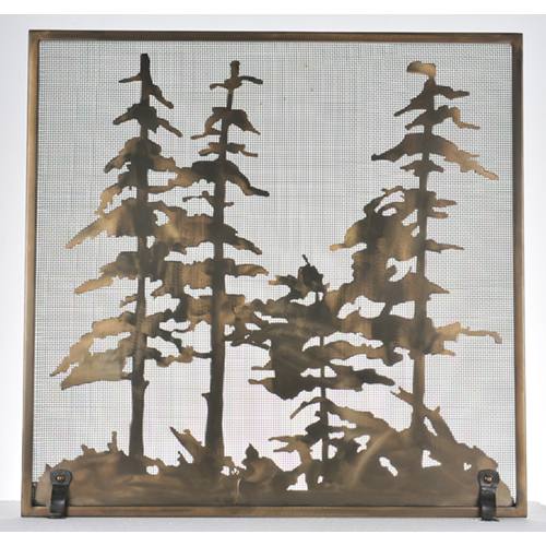 99766 34"W x 33"H Tall Pines Fireplace Screen