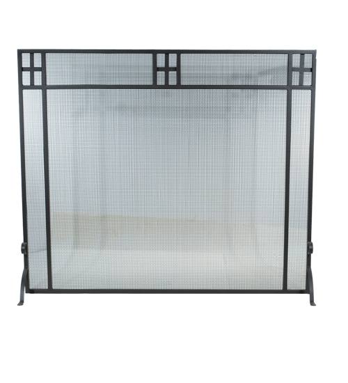 98233 Prairie Fireplace Screen - Wrought Iron