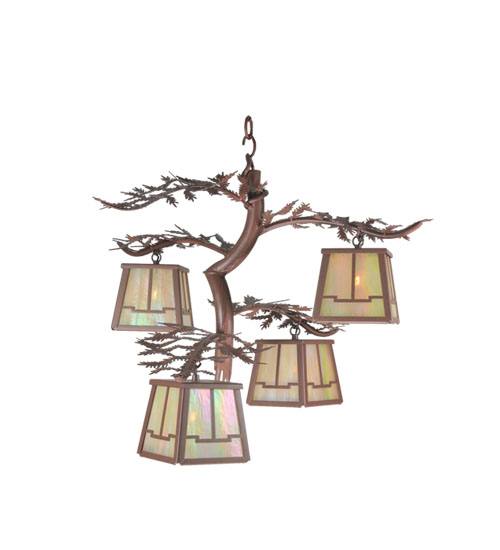 99399 Pine Branch 4 Light Chandelier