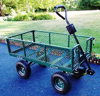 Picture of Oakland Living 90014-GN Utility Metal Garden Cart -  500 lb Capacity - Green