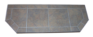 Picture of Kalvin International SP9-1912 12 x 48 Inch Hearth Extension - Powder Coated Steel Edge