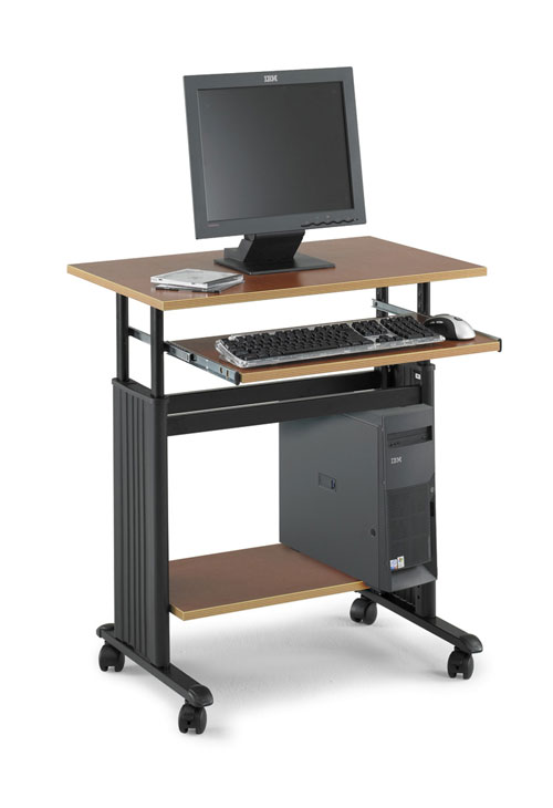 Picture of Safco 1925CY MUV 28 Inch Wide Adjustable Height Workstation in Cherry