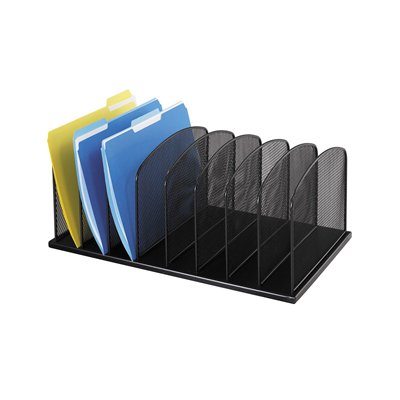 Picture of Safco 3253BL   Onyx Mesh Desk Organizer - 8 Upright Sections - Black