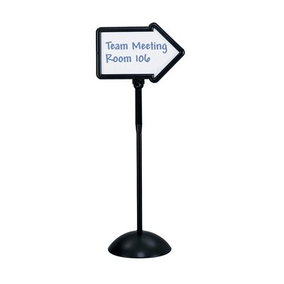 Picture of Safco 4173BL Write Way Directional Sign - Black