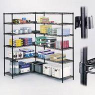 Picture of Safco 5288BL 36 x 24 Inch Wire Shelving Starter Unit - Black