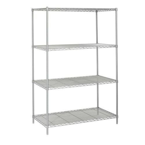 24 x 48 Inch Wire Shelving Starter Unit in Gray