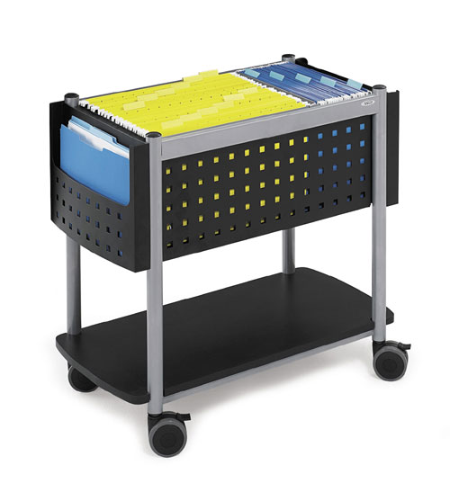 Picture of Safco 5373BL Scoot Open Top Cart in Black