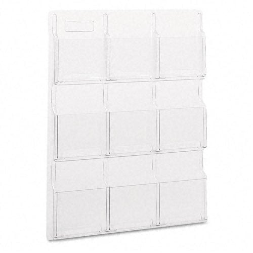 9 Magazine Reveal Display in Clear