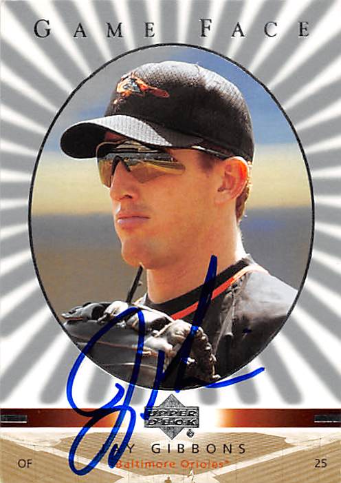 190420 Baltimore Orioles Ft 2003 Upper Deck Game Face No. 17 Jay Gibbons ed Baseball Card