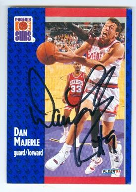 Phoenix Suns Sc 1991 Fleer No. 163 Dan Majerle ed Basketball Card