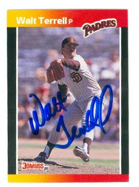 San Diego Padres 1989 Donruss No. T28 Walt Terrell ed Baseball Card