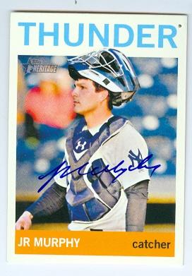 223485 New York Yankees Trenton Thunder 2013 Topps Heritage Minors No. 4 Rookie John Ryan Murphy ed Baseball Card -  Autograph